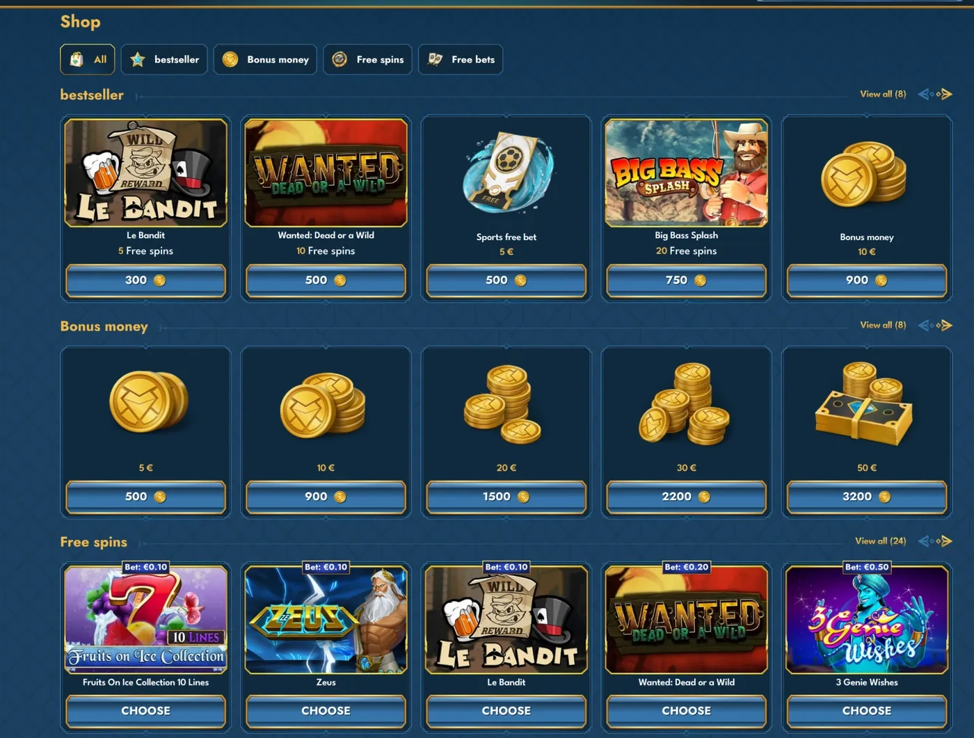 casea casino bonusy